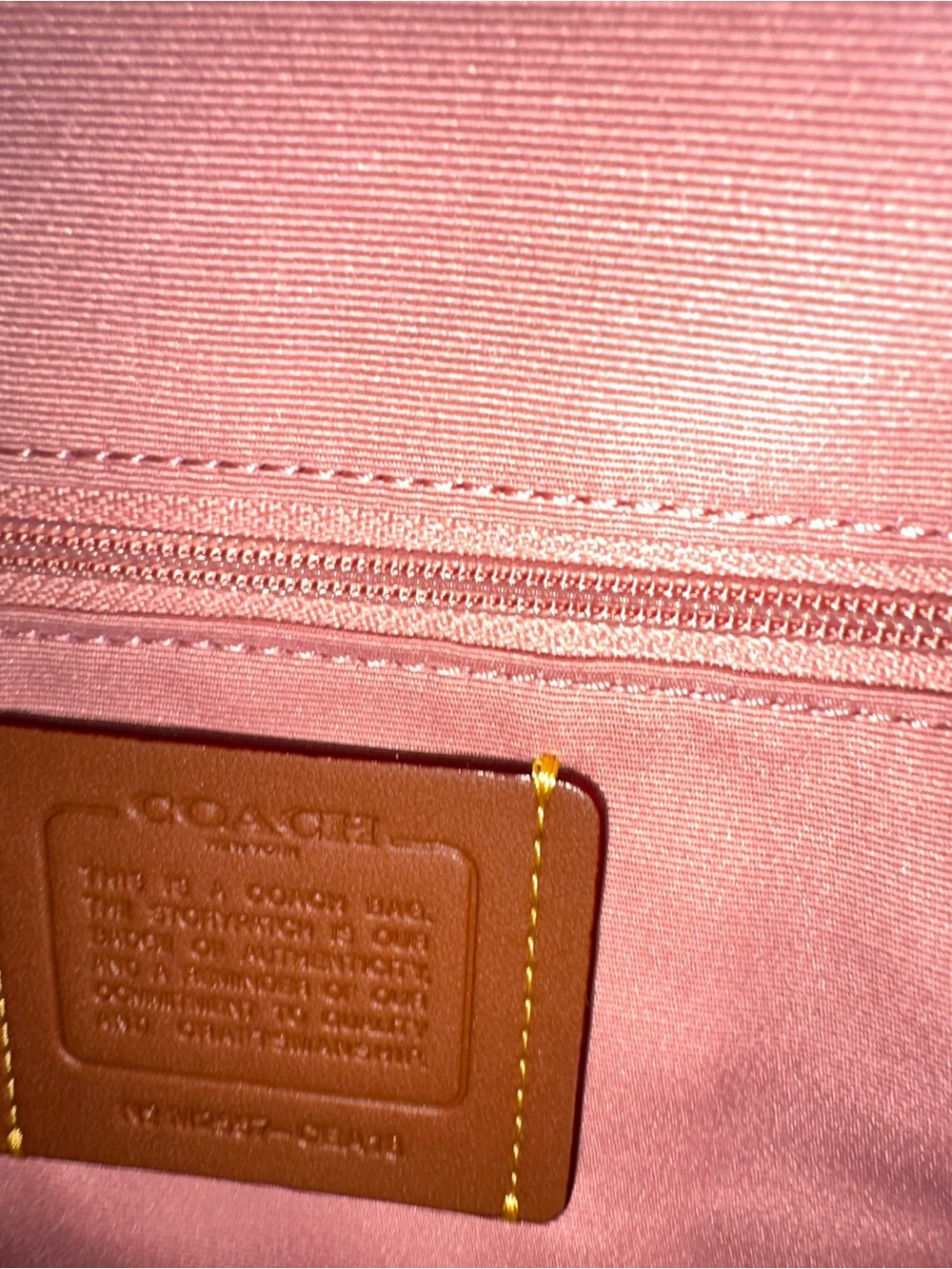 Coach Powder Pink Signature Canvas Medium Rowan Satchel with Charms - Picture 8 of 9